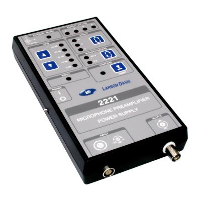 Amplificateur monocanal d'alimentation pour microphone de précision, entrée 7 broches LEMO®, batteri...